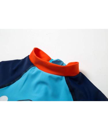 BONVERANO Baby Boys Sunsuit UPF 50+ Swimwear with Zipper and Sun Hat - Blue Fish, 12-18 Months - Buy Online on GoSupps.com