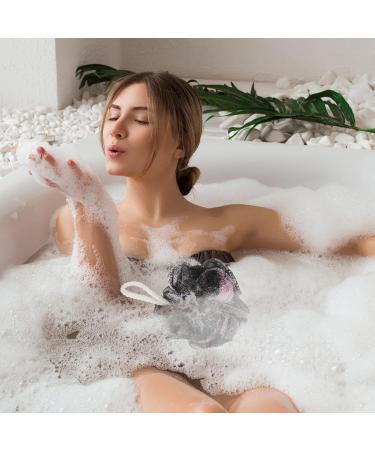 4pcs Foaming Net Loofah Men's Shower Sponge Set | Bathroom Cleaning Supplies & Hotel Bathing Balls - Buy Online on GoSupps.com