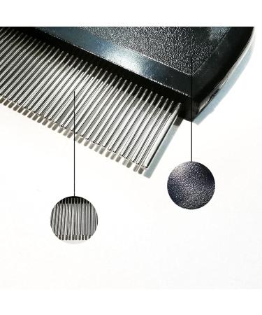 Metal Lice Comb for Cats Dogs Children & Adults Effective Black Nit Comb for Lice Removal - Buy Online on GoSupps.com