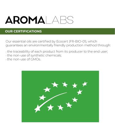 BIO Peppermint Essential Oil 30mL - 100% Pure & AB Certified - Aroma Labs (French Brand) - Buy Online on GoSupps.com