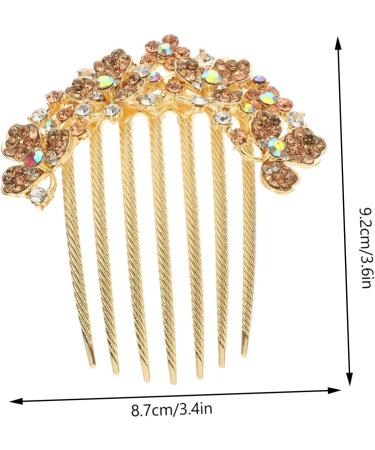 Didiseaon comb decorate diamond decor hairpin Clip Hair piece diamond Diamond Twist rhinestone bobby pins rhinestone hair combs accessories Hair up crafts headgear the flowers - Buy Online on GoSupps.com