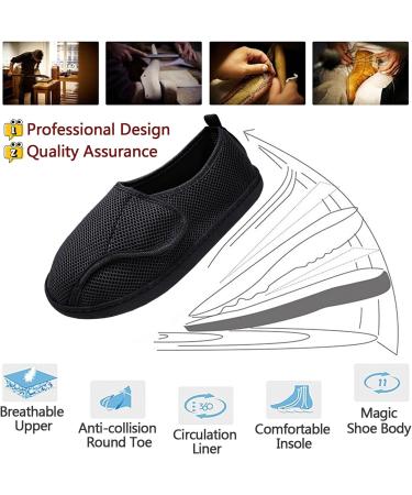 Breathable Diabetic Shoes for Swollen Feet | Adjustable Edema Footwear for Men & Women | Comfortable Slippers After Injury & Surgery - Buy Online on GoSupps.com