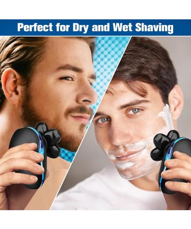 7D Bald Head Shavers for Men - Rechargeable 6-in-1 Waterproof Grooming Kit | LED Display Cordless Electric Razor - Buy Online on GoSupps.com