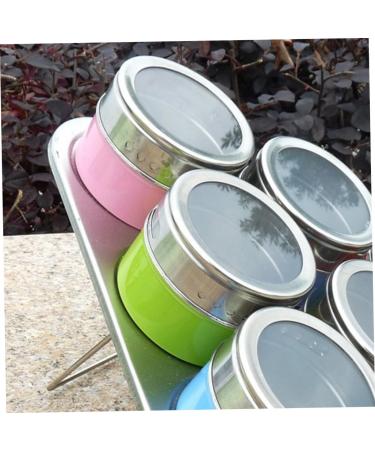 Zerodeko Mixing Bottle 6pcs Dispenser Container Seasoning Bottles Steel Bottle Spice Cans Spice Jar Stainless Steel Set 6.3*6.3CM As Shown - Buy Online on GoSupps.com