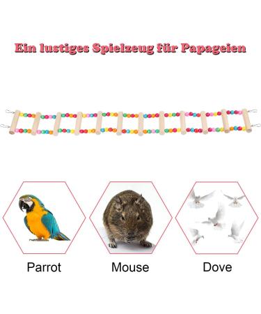 Wooden Bridge Ladder Swing for Birds - 12 Ladders 70x8 cm - Parrot Accessories & Toys - Buy Online on GoSupps.com