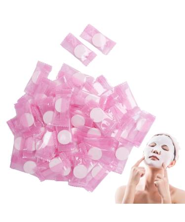 50 pieces of compressed face mask natural silk disposable masked mask leaves pre-cut DIY face mask skin care beauty product reusable leaf mask for women - Buy Online on GoSupps.com