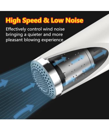 Professional Cordless Hair Dryer Negative Ionic Hair Blow Dryer Foldable Hair Dryers with Concentrator Portable Travel Hairdryer Gifts for Women Blue - Buy Online on GoSupps.com