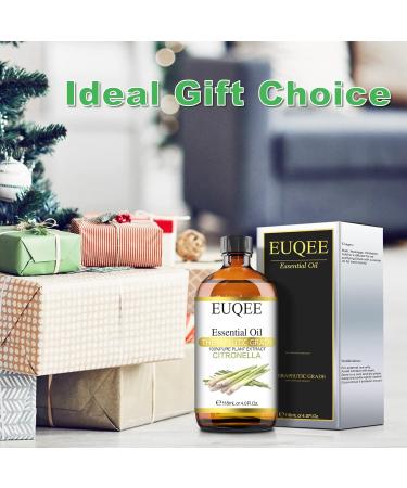 EUQEE Citronella Essential Oil 118ml - Pure Aromatherapy Oil for Diffusers and Humidifiers - Buy Online on GoSupps.com