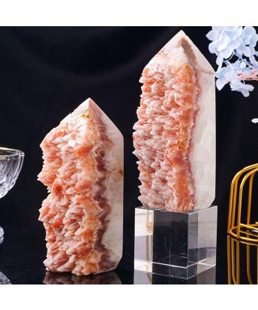 Natural Crystal Rough Natural Raw Quartz Crystal Cluster Red Crystal Tooth Cluster Stones Crystal Point Specimen Home Decoration Raw Crystals 400-500g (Color : 700-900g) - Buy Online on GoSupps.com