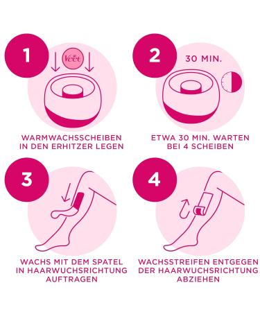 Veet Spawax Warm Wax Discs - Long-Lasting Hair Removal - Pack of 4 (24 Discs) - International Shipping Available - Buy Online on GoSupps.com