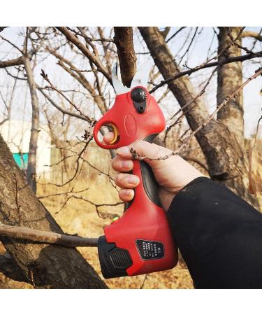 Electric Pruning Shears Garden 25Mm Branch Cutter Electric Cordless with 2 Rechargeable Lithium Battery Garden Fruit Tree Bushes Trimmer Small Gift - Buy Online on GoSupps.com