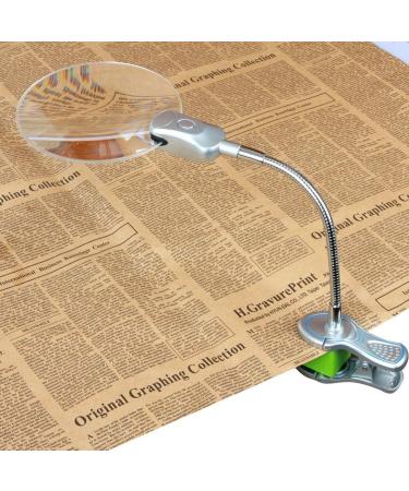 Magnifying Glass Desktop Magnifying Glass with Lamp Old Man Reading Clock Hd Repair Large Mirror Child Magnifying Glass Lofty Ambition - Buy Online on GoSupps.com