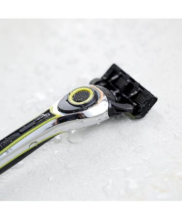 ULTRA 5 Razors for Men - Manual Razor with Replaceable Cartridges & 5-Blade Technology - Fits Gillette Fusion | Precision Shaving & Easy Glide Design - Buy Online on GoSupps.com