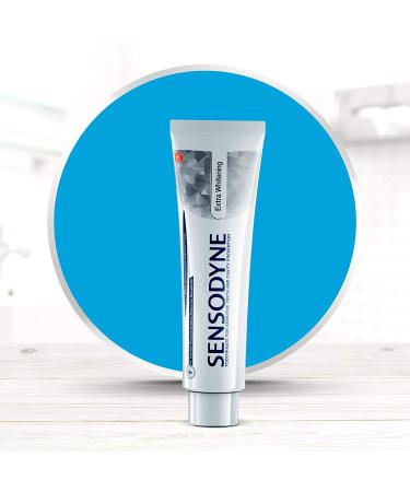 Buy Sensodyne Extra Whitening Toothpaste Twin Pack â€“ Fluoride 2 x 4 oz for Sensitive Teeth - Buy Online on GoSupps.com