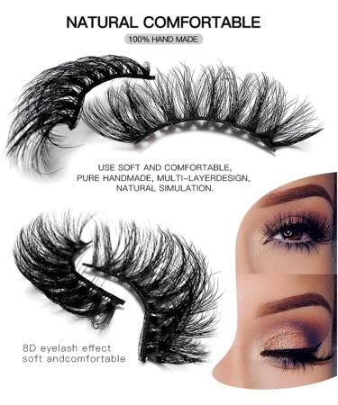 PLCPDM Eyelashes Natural Look False Eyelashes Press on s Reusable Fake s with Glues for Women SET69 - Buy Online on GoSupps.com