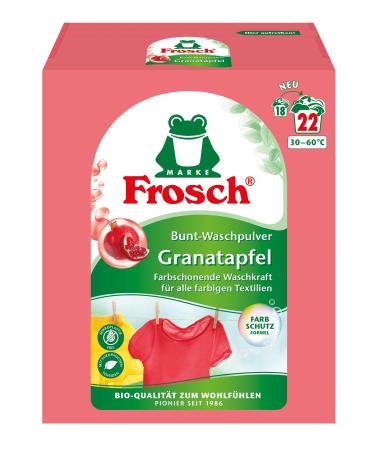 Frosch Pomegranate Colourful Washing Powder Powder Detergent (22 Washes) Colourful Detergent Fights The Most Stubborn Stains Colour Protection 1.45 kg 1.45 kg