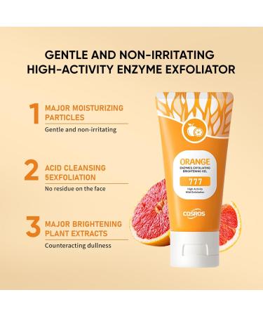 Orange Peeling Gel - 50g Effective Cleanser for Deep Exfoliators | Light Organic Face & Body Scrub Gel | Moisturizing Facial Scrub - Buy Online on GoSupps.com