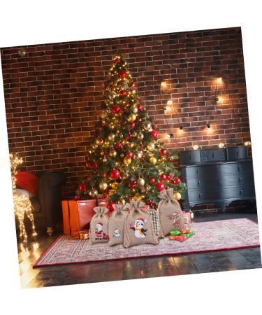 PLAFOPE Holiday Bags 12pcs Christmas Drawstring Bag Candy Bags Xmas Candy Bag Drawstring Storage Bags Miss Cartoon - Buy Online on GoSupps.com