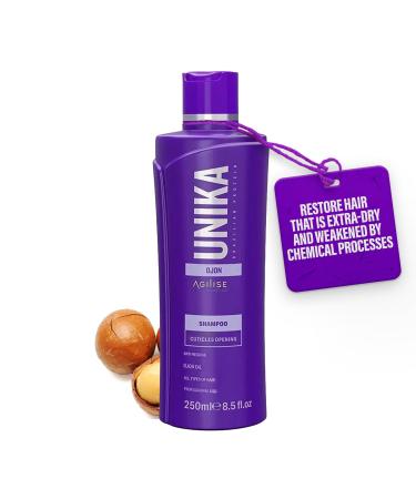 agilise - Unika Ojon Anti Residue Shampoo - Deep Cleansing Shampoo Keratin Hair Treatment Hair Care Anti Frizz Hair Products for Women - Sulfate Free Ojon Oil VEGAN - 8.5 fl.oz / 250ml