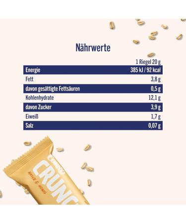 Buy Corny Haferkraft Crunch Oat Bars - Crunchy Oats & Honey 54x20g - International Shipping Available - Buy Online on GoSupps.com