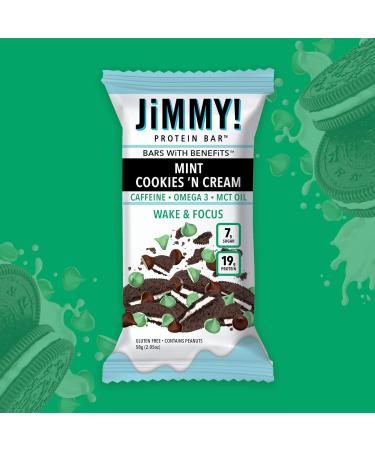 JiMMY! Protein Bars Cookies 'N Cream Variety Box 15 x 58g - Buy Online on GoSupps.com