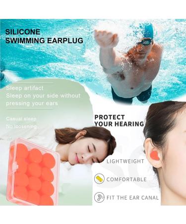Soft Earplugs for Sleeping | Reusable Silicone Hearing Protection for Side Sleepers | Reduce Snoring Noises | Individually Formable 004 - Buy Online on GoSupps.com