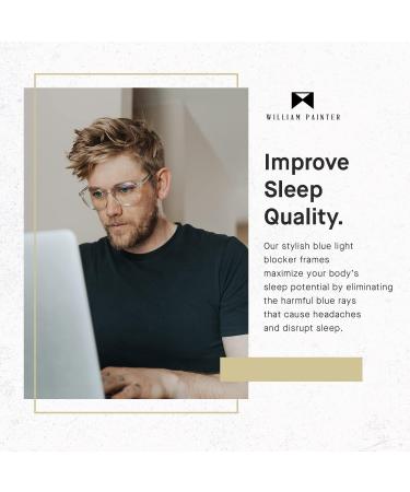 William Painter Blue Light Blocking Glasses for Men & Women - Reduce Eye Strain Fatigue & Headaches | Shop Casper - Buy Online on GoSupps.com