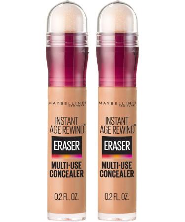 Maybelline Instant Age Rewind Eraser Dark Circles Treatment Multi-Use Concealer, Medium, 0.2 Fl Oz (Pack of 2) 130 MEDIUM 0.2 Fl Oz (Pack of 2)