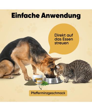 Animigo Tartar Remover for Dogs & Cats | Natural Dental Care Powder with Seaweed & Peppermint - 180g for Fresh Breath & Oral Hygiene - Buy Online on GoSupps.com