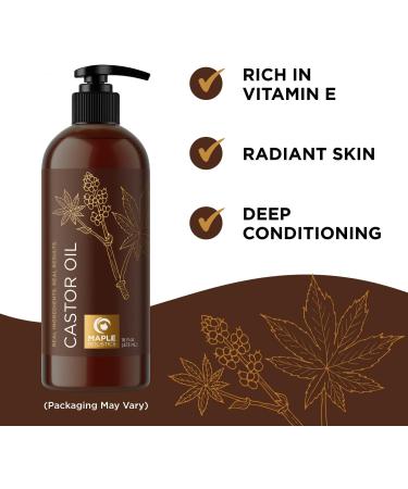 Rosemary and Castor Oil Set for Hair, Skin, and Nails - Natural Essential Oils for Growth and Hydration - Buy Online on GoSupps.com