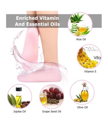 Moisturizing Gel Socks for Dry Cracked Feet | KVMDAZ Soft Spa Socks - International Shipping Available - Buy Online on GoSupps.com