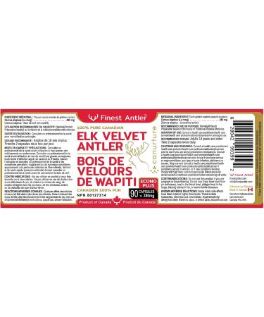 Elk Velvet Antler Capsules 100% Pure Made in Canada (90 caps) (1) - Buy Online on GoSupps.com