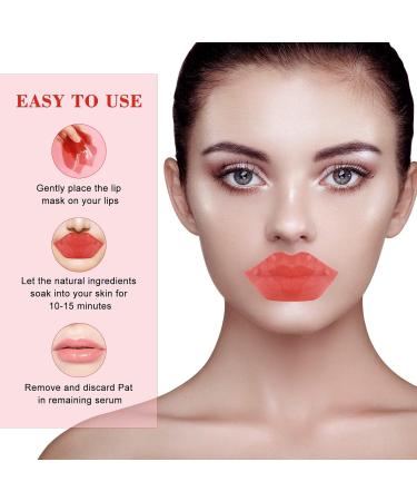 Cherry Lip Mask Hydrating Moisturizing Lip Plumper Reduces Lip Lines and Brightens Lip Color Collagen Infused 60g / 20 Pairs - Buy Online on GoSupps.com