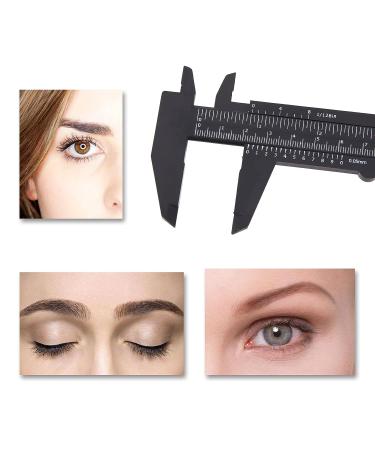 Narkysus Eyebrow Ruler 8pcs - Black Double Scale Microblading & Tattoo Measuring Tools - Buy Online on GoSupps.com