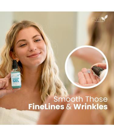 Eva Naturals Ultra Moisturizing Hydrating Gel - 2 oz. XL Bottle with Hyaluronic Acid, Aloe Vera, and Plant Stem Cells for All Skin Types - Buy Online on GoSupps.com