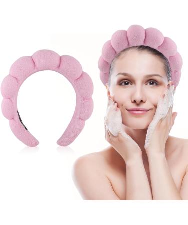 YUXIANLB Spa Headband for Women Sponge Headband for Washing Face Soft Skincare Headbands for Makeup Face Wash Headband Hair Accessories for Shower Makeup Skincare (Pink) - Buy Online on GoSupps.com