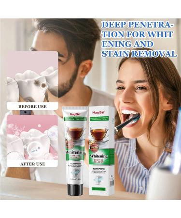 MagiForeign Whitening Toothpaste thorough cleaning of tea stains gentle and effective cleaning fresh breath gum care 120 g - Buy Online on GoSupps.com