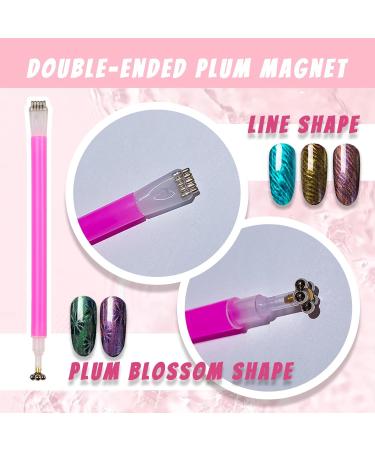 6pcs RoseFlower Nail Magnet Tool Set for DIY 3D Cat Eye Gel Polish Nail Art - Salon Quality Magnetic Stick Pen for Women Nails - Ideal for Studio and Home Use - Buy Online on GoSupps.com