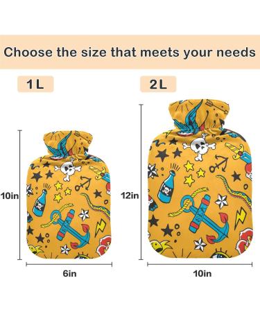 Shop Naanle Cute Swallow-Dead Head Heat Bottle | 2L Transparent Hot Water Bottle for Pain Relief & Cold Therapy - Ideal for Hands & Feet - Buy Online on GoSupps.com