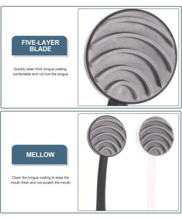 Healvian Tongue Cleaning Brush Tool - Portable Plastic Tongue Cleaner for Effective Mouth Hygiene & Plaque Removal - Buy Online on GoSupps.com