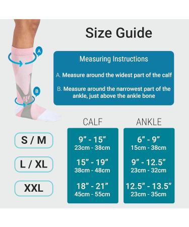 360 RELIEF Copper Compression Socks - Women & Men | Graduated Fit for Running Nurses Flight Travel | Pink, L-XL - Buy Online on GoSupps.com