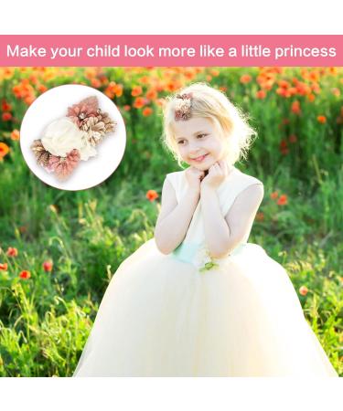 Ruicaifu 8 Pieces Flower Hair Clips for Girls - Perfect Children's Day Gift | Hair Jewelry for Kids - Buy Online on GoSupps.com