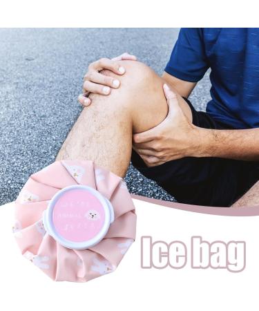 Ice Bag | Cold & Hot Hot Water Bag Leakproof Ice Pack Ice Cube Hot Water Bags Lightweight Ice Cold Pack with Large Opening Pink - Buy Online on GoSupps.com