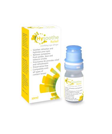 Hyamoist Relief 10ml Soothing eye drops and moisturizes your eyes Relieves symptoms of pollen dust and tobacco smoke