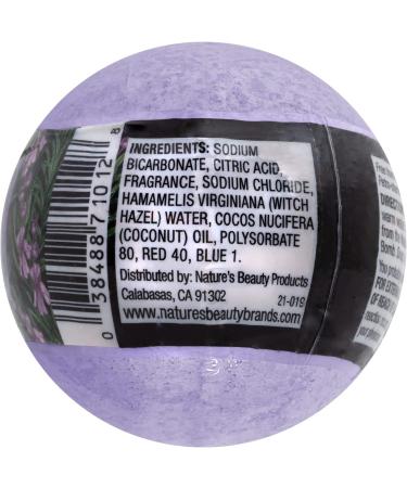 Nature's Beauty Lavender & Rosemary Bath Bomb Multi-Pack - Calming Spa Bath Bomb with Coconut Oil & Witch Hazel - 4.6 oz (4 Pack) - Buy Online on GoSupps.com