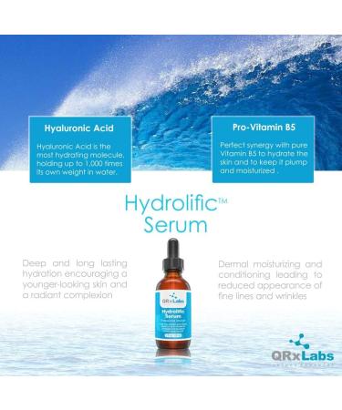 Hydrolific Serum - Ultra Pure Hyaluronic Acid with Vitamin B5 for Deep Hydration (2 oz) | Best Skin Moisturizing Serum - Buy Online on GoSupps.com