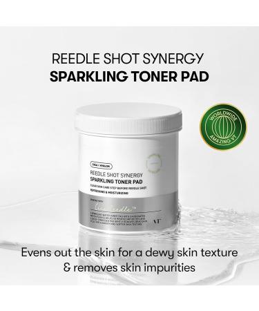 VT COSMETICS Synergy Sparkling Toner Pad - Hydrating & Brightening (80 Pads) | International Shipping Available - Buy Online on GoSupps.com