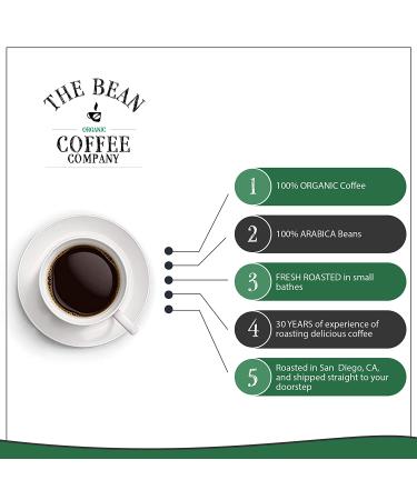 Organic Indonesian Green Coffee Beans 16oz - The Bean Coffee Company - Buy Online on GoSupps.com
