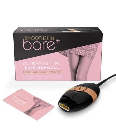SmoothSkin Bare Plus IPL Long-Lasting Body and Facial Hair Removal Device for Women & Men - Easy and Affordable Alternative to Hair Laser Removal Bikini Shaver and Facial epilator.