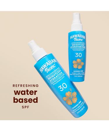 Hawaiian Tropic Weightless Hydration Water Mist SPF 30 - Non-Aerosol Body Spray Sunscreen 5.2 oz | Shop Internationally - Buy Online on GoSupps.com